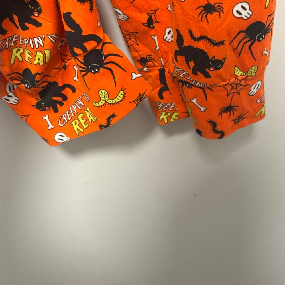 ☀️Orange Halloween Drawstring Elastic Waisted Pants Soft And Cozy - Picture 4 of 7